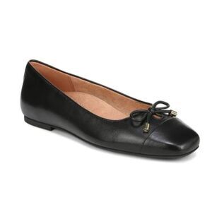 Vionic Klara Ballet Flat Black 7 Wide NWT IN BOX